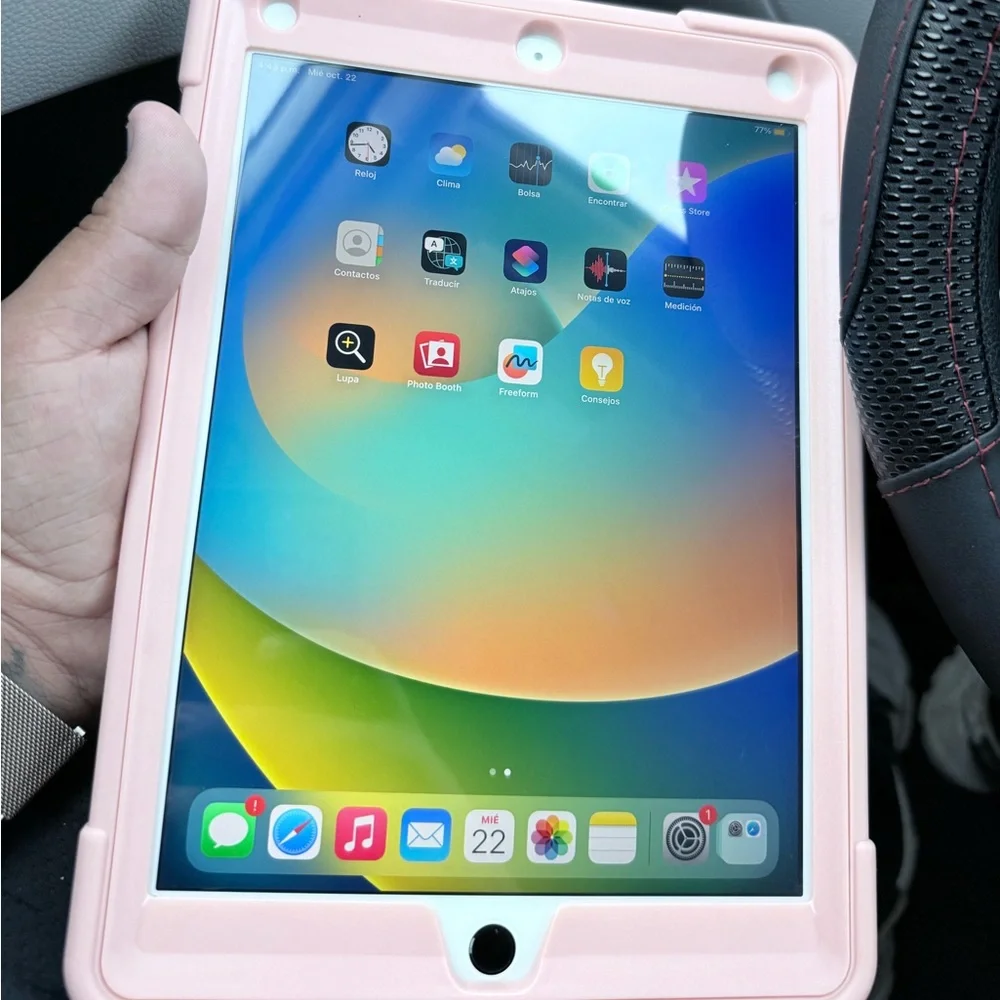 Pink Tablet with Case